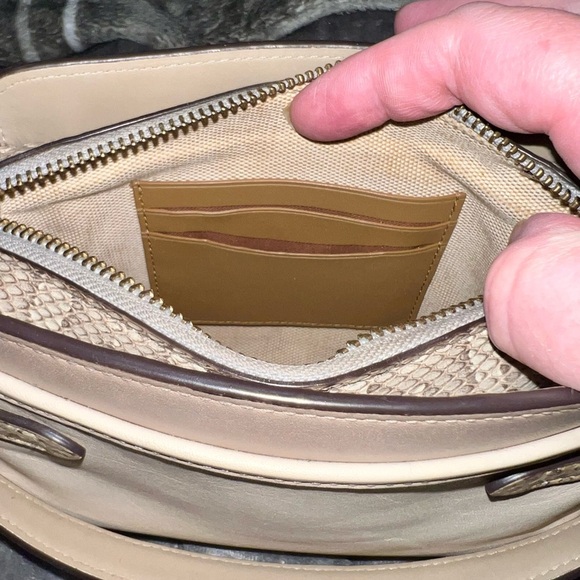 Coach Tate 18 with Genuine Snakeskin with Brass - Picture 7 of 11